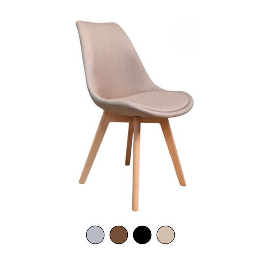 Silla Tulip Lino - Tapizada