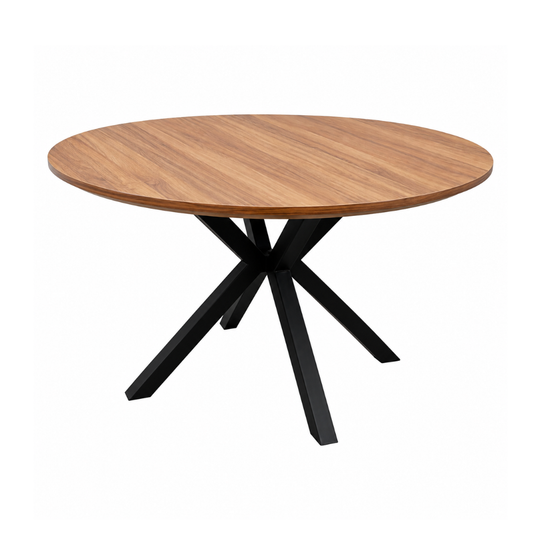 Mesa de Comedor XWood Redonda - Madera Natural D120