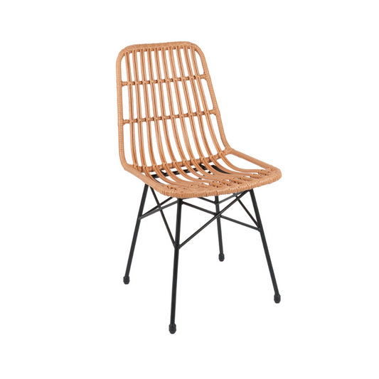 Silla Terraza Grecia Rattan Color Madera