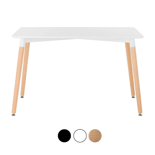 Mesa de Comedor Eames Rectangular 120x80 Cm - Para 4 a 6 personas
