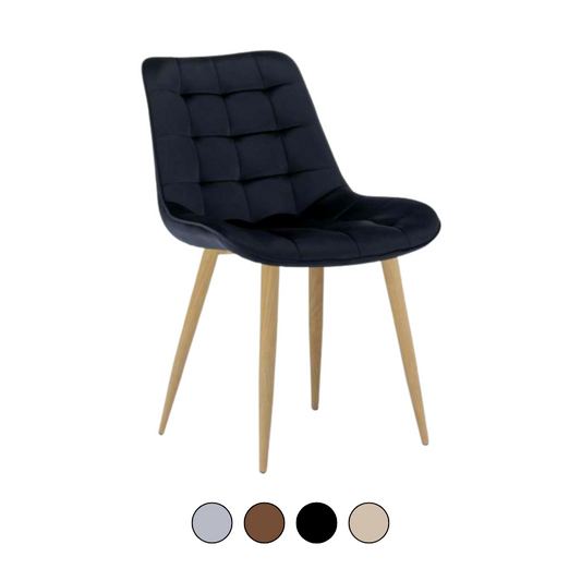 Silla Capitone Macron - Terciopelo Wood